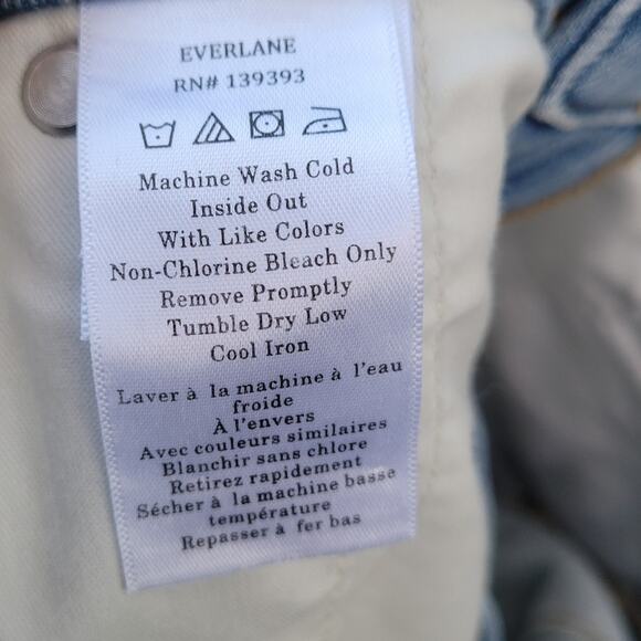 Everlane Denim Cheeky Jean Sky Blue Wash size 35 Short 35 - Picture 6 of 9